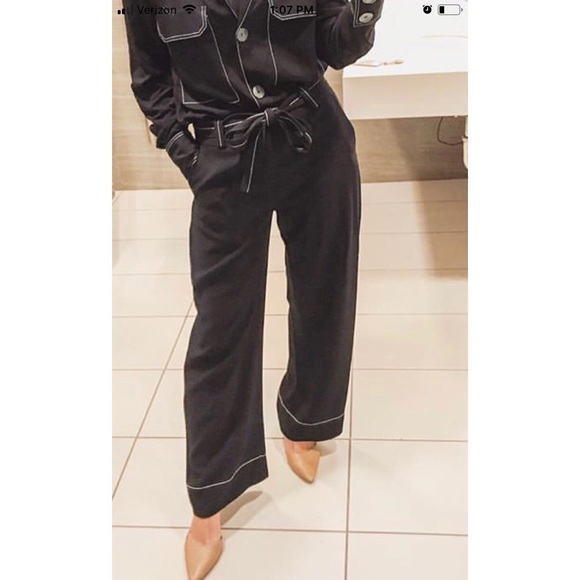 Zara Pants - Zara Pants with Contrasting Top Stitch